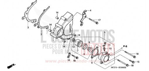 PANNEAU CARTER-MOTEUR G. VTR1000SP1 de 2001